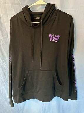 Empyre Palace of Negligence Hoodie Size Large Black Purple